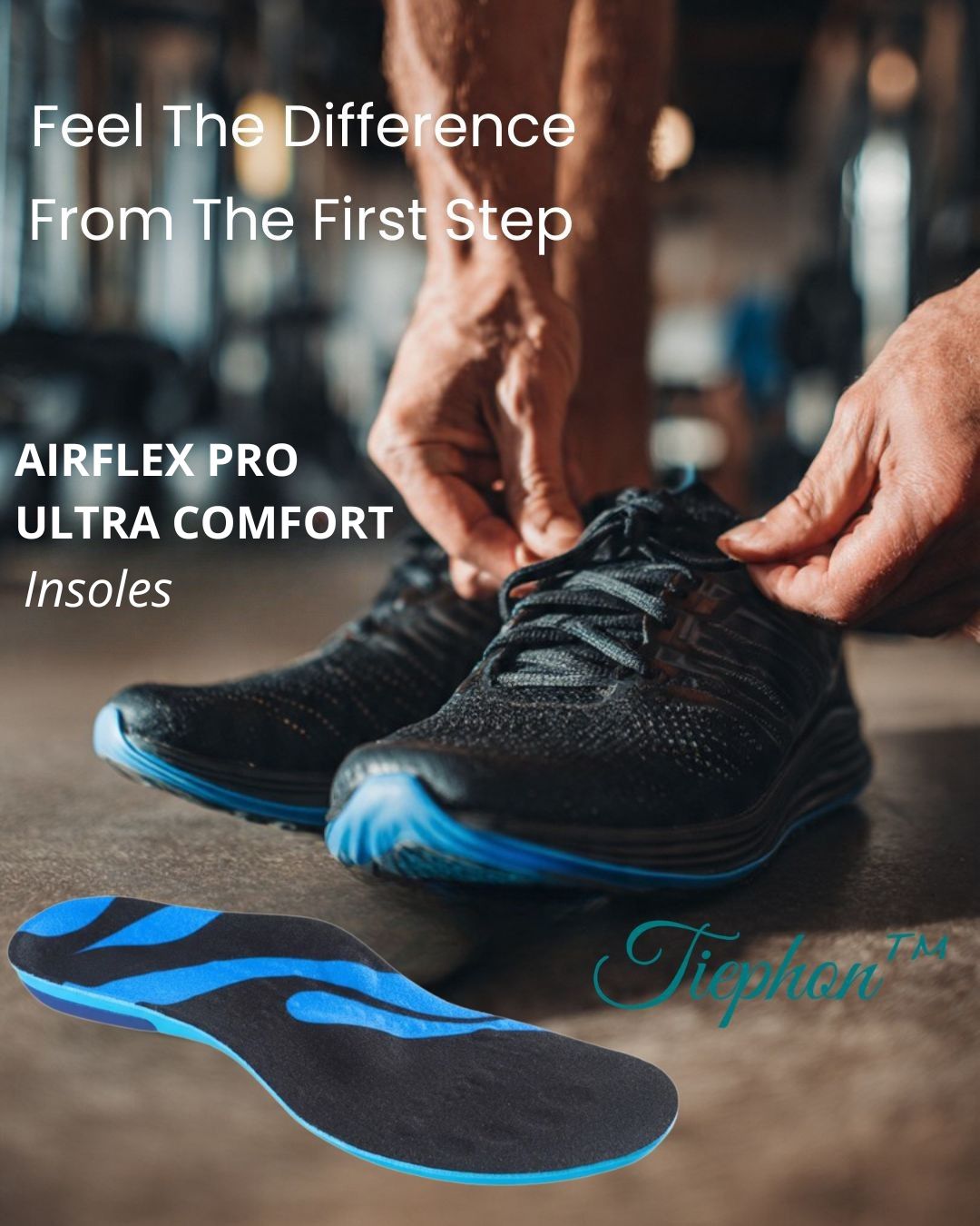 Tiephon™ AirFlex Pro Ultra Comfort Insoles - Enhanced support for all-day performance.